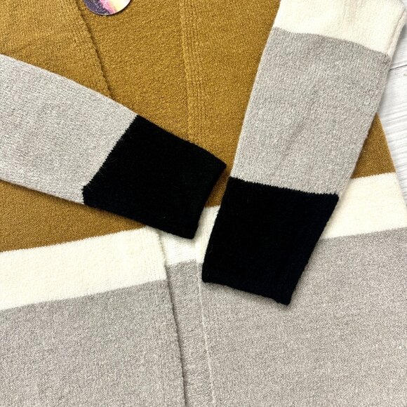 NWT Woman's Love By Design Color Block Open Front Cardigan Sweater Size Large - Picture 6 of 10